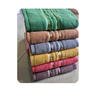 Eco Friendly 100% Cotton Dobby Border <b>Towels</b> Hand <b>Face</b> and Bath <b>Towels</b> Soft Breathable Fabric Quick Dry <b>Towels</b> for Hotel Home - Product Image 5