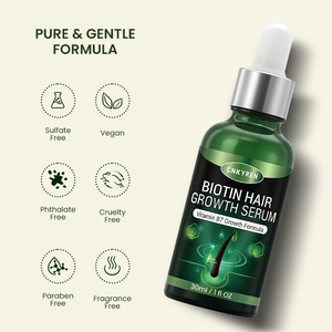 Natürliches Haarausfall-Behandlungs serum mit <span class=keywords><strong>Biotin</strong></span>-Ingwer-Teebaumex trakt Bio-Vegan-Formel für beschädigte Haar reparatur - Product Image 6