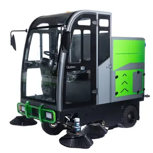 LB-4WT2000B Automatic Floor Cleaner Machine Street Road Cleaning Sweeper Electric Ride On Floor Sweeper