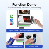 Solución de gestión de pedidos, pagos y recogida todo en uno para cafeterías, terminal de autoservicio con pantalla táctil