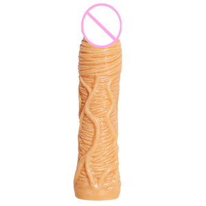 Masajeador de Próstata Crown para Adultos con Funda Transparente de PVC, Dildo Suave y Exquisito para Masturbación Femenina, con Características Realistas y Alargadas - Product Image 6
