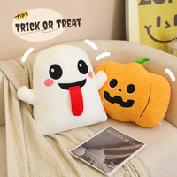 Jouets en peluche Halloween : Fantôme, Citrouille, Anime, Coussin doux et moelleux pour enfants et bébés, Décoration de fêtes, Poupée en peluche, Cadeau