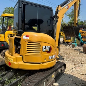 Used Original Cat303.5E SecondHand Mini Excavator CAT302 CAT302.5 CAT303 Hydraulic <b>Tracked</b> 3ton PLC Motor Engine Used Machinery - Product Image 1