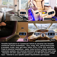 Enchufe Cargador Empotrado Personalizado Para Asiento de Barco, Caravana o Autobús con Puerto USB de 12V 24V, Interruptor, Doble USB-A de 18W y Doble USB-C de 20W