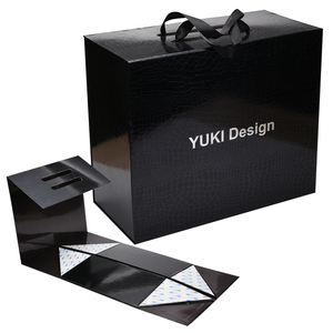 Xjt Thiết kế cá nhân boite cadeau cao cấp đóng mở cứng cứng nhắc bao bì Hộp Quà Tặng gấp hộp với Ribbon - Product Image 1