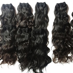 Extensions de cheveux Remy indiens ondulés 100% vierges, double trame machine, à clipser/tisser/à poser avec bandes adhésives, fournisseur de haute qualité - Product Image 1