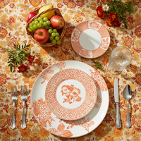 Service de table en céramique vert floral personnalisé pour mariage, assiettes en porcelaine de luxe avec motif d'oiseau, vaisselle de détail pour événements et boutiques de cadeaux
