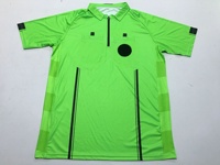 Maillot d'arbitre à col polo et manches courtes, vêtements de sport en gros, impression par sublimation personnalisée, tissu anti-humidité pour match de football