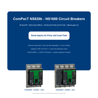 Disjoncteur miniature Schneider MCCB NS N 50kA H 70kA 3P 4P 630b 800A 1000A 1250A 1600AC160N320FM Original et Neuf 100%