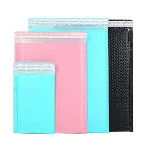Bolsa de correo de transporte de burbujas de polietileno con autosellado negro mate personalizada, sobre de espuma para pequeñas empresas, bolsas de correo pequeñas de aire llenas - Product Image 4