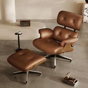 Fauteuil pivotant moderne et minimaliste de luxe italien pour salon, chaise longue de balcon pour villa et parc - Product Image 3