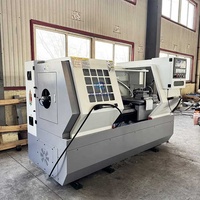 Torno CNC CK6136 de 750mm-1000mm con Sistema CNC, Torno CNC de Bancada Plana