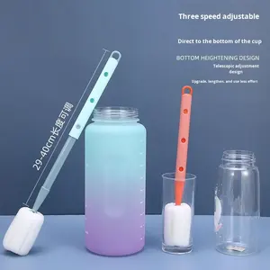 Brosse de nettoyage portable en plastique à long manche, modèle LM01 de la marque LM, pour biberons et taches de thé, vente en gros - Product Image 3