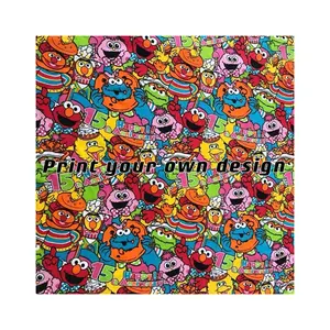 custom fabric manufacturers great color digitally print your own design on cotton jersey knit fabric