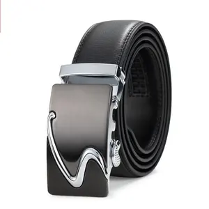 Two Layers of Leather Trousers Business Men Genuine Leather Belt