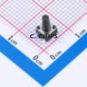 TS4580TP 250gf 009 Tactile Switch SMD-4P,4.5x4.5mm Switch Single Pole Single Throw Round Button 2.5N Vertical Mount - Product Image 1