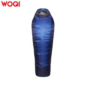 Saco de Dormir Woqi Tipo Momia, Azul Oscuro, Nailon, Resistente al Viento, para Clima Frío, Uso en Exteriores para Adultos, Longitud Estándar - Product Image 5
