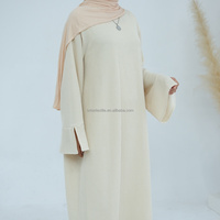 Abaya en tissu tricoté d'hiver Brion pour femmes, robe musulmane modeste à manches longues, vêtements islamiques élégants, style Dubaï, collection de vêtements ethniques