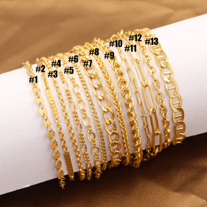 Productos de tendencia 2025 recién llegados pulsera de cadena llena de oro para mujeres finas para hacer joyas Diy <span class=keywords><strong>pulseras</strong></span> <span class=keywords><strong>permanentes</strong></span> - Product Image 3