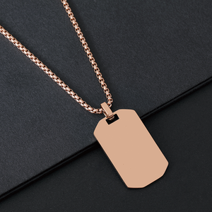Ywyougang Collana di Perle Ottagonale Personalizzata, Nuova e Creativa, Placcata in Oro Rosa/Argento, Catena in Acciaio Inossidabile, <span class=keywords><strong>Regalo</strong></span> <span class=keywords><strong>per</strong></span> Anniversario - Product Image 2