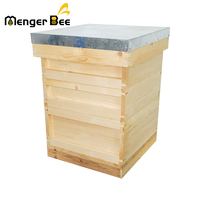 Nouvelle ruche en bois de sapin chinois Menger Bee Professional, 3 couches, 20 mm d'épaisseur, non assemblée, conforme aux normes britanniques.