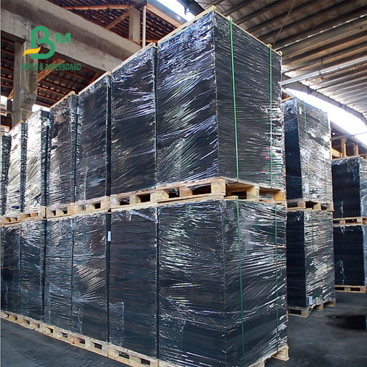 E F Flute Black Corrugated Paper Cardboard 110gsm 120gsm 150gsm Thickness