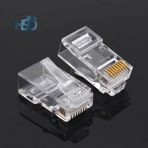 100 шт. в упаковке, высококачественный разъем Cat6 RJ45, проходной Незащищенный проходной разъем UTP, модульные разъемы RJ45 - Product Image 5