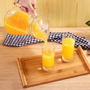 เหยือกแก้วใสสำหรับใช้บนโต๊ะอาหารแบบคลาสสิกเหยือกน้ำสำหรับค็อกเทลขนาด1000มล. แก้วน้ำผลไม้นมขายดี - Product Image 5