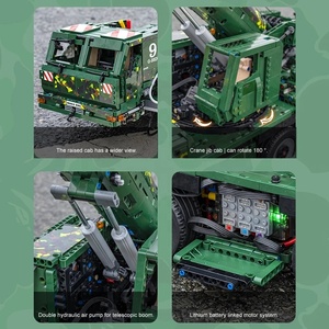 Mould <span class=keywords><strong>King</strong></span> 20009 MOC RC Ingénierie Pneumatique Grue Blindée <span class=keywords><strong>de</strong></span> Récupération Briques Jouets pour Adultes Cadeau Blocs <span class=keywords><strong>de</strong></span> Construction Ensembles - Product Image 4