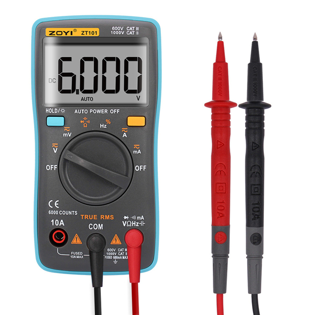 ZOTEK ZOYI ZT101 Hot Sale Mini Multimeter With Backlight and Data Hold
