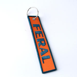 Porte-clés brodé personnalisé avec logo 3D de marque promotionnelle, accessoires de mode - Product Image 2