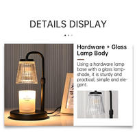 Nouvelle Lampe Chauffe-Cire Parfumée avec Minuteur pour le Chauffage des Bougies et l'Aromathérapie aux Huiles Essentielles Lampe Chauffe-Cire Électrique