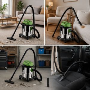 Aspirateur électrique 3-en-1 K-D/W pour sols humides et secs avec filtre à eau, idéal pour voitures, maisons, extérieurs, hôtels, garages, conception portable - Product Image 4