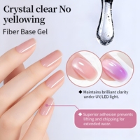Vente en gros usine : Gel UV 2-en-1 Base et Couche de Finition, Couleur Nude Lactée, Réparateur d'ongles, Sans HEMA ni TPO, Écologique, pour Salon de Manucure