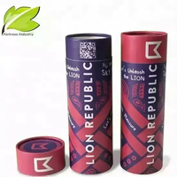 Vente en gros d'emballage cadeau boîtes en carton kraft tube de papier à cylindre rond pour t-shirt