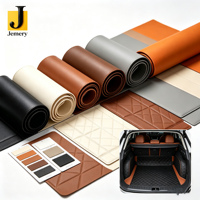 Jemery Revêtement de panneau latéral de coffre de voiture en cuir PU extensible, résistant aux rayures, occultant et anti-humidité, alternative au cuir