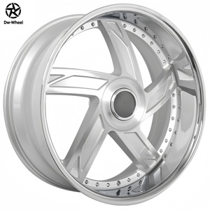 Rines de Aleación de Aluminio Forjado DW de 24 y 26 Pulgadas, Pulidos, con Borde Profundo, para Autos Stance, para Dodge Challenger 2008, Audi RS4 RS5 - Product Image 1