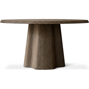 Modern Scandinavian Oval Wooden <b>Dining</b> <b>Table</b> with Stable Base Minimalist Design Foldable 6 Seater for Farmhouse Hotel Entry Use - Product Image 1