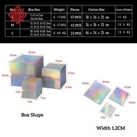 Baoren Dropshipping Quadratische Faltbare Umweltfreundliche Biologisch Abbaubare Einweg-Kartonbox Magnetische Geschenkdekoration Universell