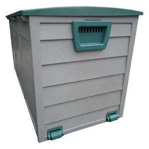Outside Storage Box Waterproof Outdoor Plastic Toy Clothes Storage Box With Cover 290L Large Capacity