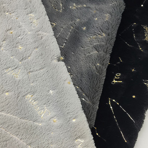 PV Velvet Gilding <strong>constellation</strong> Pattern Plush Cloth Special <strong>Fabric</strong> for Christmas Gift Production - Product Image 2