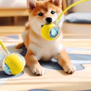 Jouet de balle automatique pour chien, durable, amusant, style sportif, en ABS, idéal pour soulager l'ennui, divertisseur intelligent pour animaux de compagnie - Product Image 2