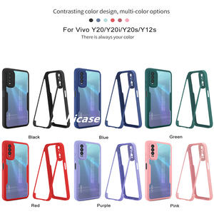 Lichicase Precision Hole Hard PC Soft TPU Frame Funda para teléfono móvil para <span class=keywords><strong>Vivo</strong></span> Y20 Color Frame Cover - Product Image 6