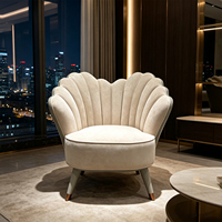 Nouveau design de meubles de salon, canapé nordique à dossier haut, fauteuil rembourré, canapé en tissu velours pour chambre à coucher, salle à manger, canapé moderne de luxe