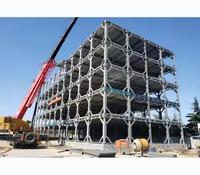 Complexe préfabriqué clé en main : Bureaux, Appartements, Hôtels, Résidences avec Mur-rideau en Verre et Piscine