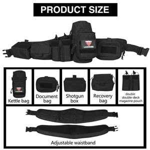 Cinturón Táctico Artex con Bolsa de Cintura, Set para Entrenamiento al Aire Libre, Hebilla Rápida, Bolsa Molle, Cinturón Táctico para Hombres, Cinturón de Seguridad - Product Image 4