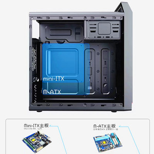 เคสคอมพิวเตอร์ ATX Mid Tower ยี่ห้อ Found Dream ผลิตจากเหล็ก พร้อมหน้าต่างด้านข้าง พอร์ต USB ด้านหน้า เหมาะสำหรับใช้ในสำนักงานธุรกิจ - Product Image 2