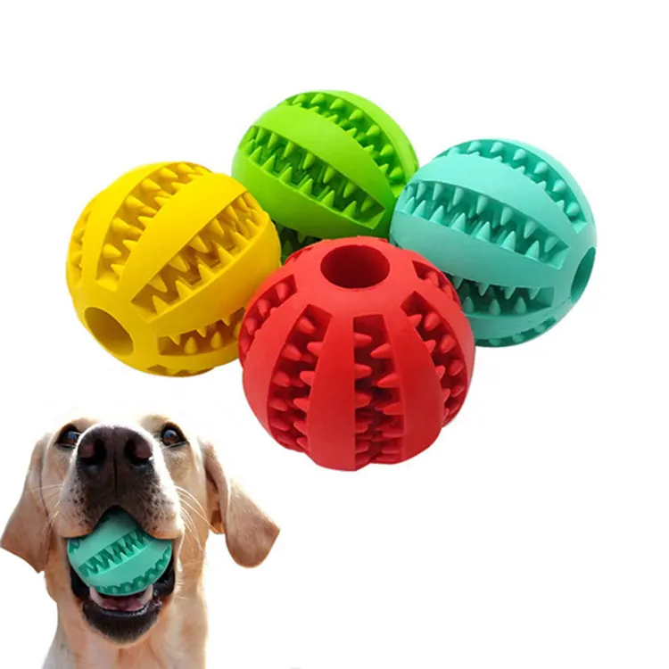 New Trending online Hot Sale High Quality Non-Toxic Bite Resistant Durable Silicone Dog Toy Ball for Chewing Training Playing