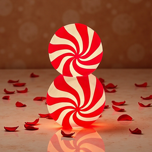 Décorations de Noël en plastique PP moulé par soufflage, bonbons personnalisés, écologiques, colorés, sculptures de bonbons, design pour l'extérieur, décorations de fêtes - Product Image 3