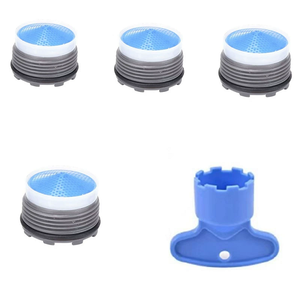 Outil <span class=keywords><strong>de</strong></span> clé pour aérateur encastré pour évier <span class=keywords><strong>de</strong></span> cuisine et <span class=keywords><strong>salle</strong></span> <span class=keywords><strong>de</strong></span> <span class=keywords><strong>bain</strong></span>, 5 pièces, avec 5 tailles M16.5, M18.5, M21.5, M24, clé <span class=keywords><strong>de</strong></span> démontage <span class=keywords><strong>de</strong></span> robinet - Product Image 1